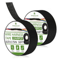 2 Rolls Fabric Electrical Tape,3/4 Inch x 50FT Wire Loom Tape, High Temp Wire Cable Loom Self Adhesive Fabric Tape for Automotive Engine Harness Wrap Protection,Insulation - color: 2pcs wire harness tape