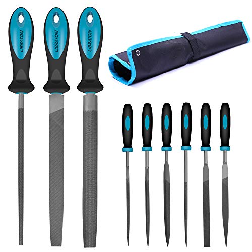 LIBRATON Metal Files 9PCs, File Set for Metal, Needle Files, Files Rasps - style: Metal File-9PCS