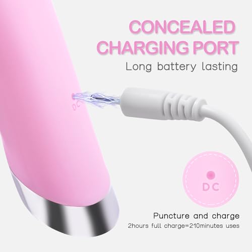 PRITECH Facial Cleansing Brush, Rechargeable Silicone Face Scrubber with Heat Massage End, Vibrating Exfoliator Scrubber for Deep Cleaning, Waterproof Face Brush for Women and Men (Pink) - color: Pink
