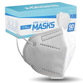 Lyka Distribution KN95 Face Masks - 50 Pack - 5 Layer Protection Breathable KN95 Face Mask with Comfortable Elastic Ear Loop - color: White