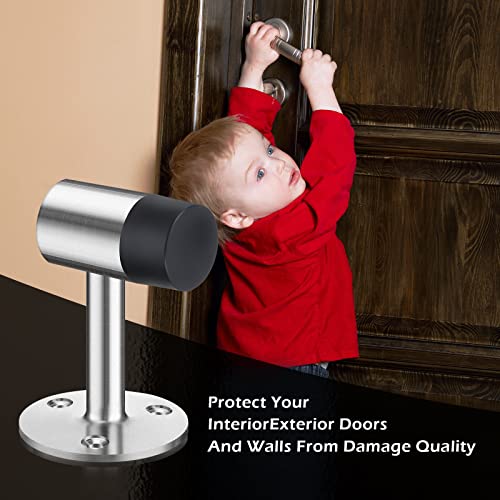 Chumia Heavy Duty Floor Stopper for Door 3 Inch, 6 Pack