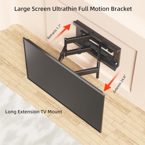 1.7" Ultra Slim TV Wall Mount for for 50-90 inch TV Hold 187 lbs