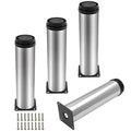 4 Pack Furniture Leg Set, 2" Dia 8" H Adjustable - size: 8 Inch