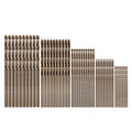 POWERTEC 1mm, 1.5mm, 2mm, 2.5mm & 3mm Cobalt Drill Bits Set, 50 Pack – M35 HSS Jobber Length Twist Bits, 135° Tip for Metal, Stainless Steel, Cast Iron, Wood & Plastic (QDB2104) - style: 50PK Metric Cobalt Drill Bits Set (1mm-3mm)