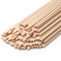 1/8" x 12" Square Wooden Dowel Rods Wood Square Dowels for Crafting, 100PCS Small Unfinished Wood Craft Sticks Hardwood Sticks Wooden Strips for Arts and DIYers, Miniature Buildings, Woodworking - size: 1/8"×12"-100PCS