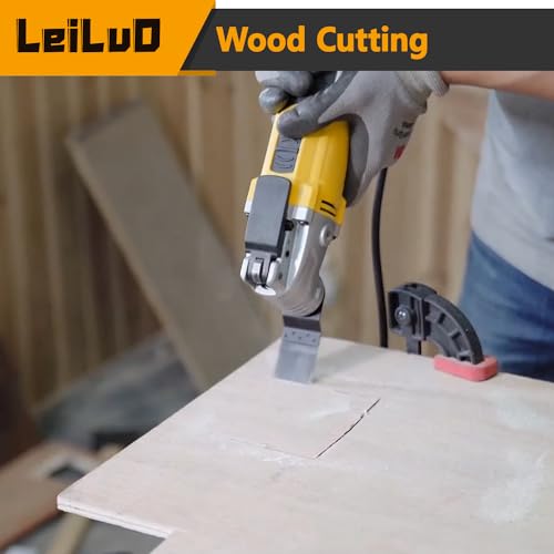 LEILUO 156Pcs Oscillating Saw Blades for Wood Metal, Multi Tool Blades