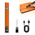 MXHLXRMP Rechargeable Thread Burner Kit, LCD 2.7V/3.4V/4.2V (Orange) | 510 Threaded Battery , USB-C Charging Cable Included,, For Beading, Sewing, Weaving, Leather Craft, Stringing - color: Orange