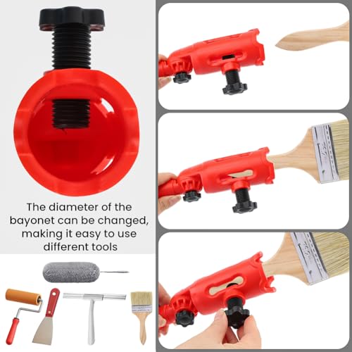 Multi-Angle Paint Brush Extender, High Ceiling Extension Pole Attachments