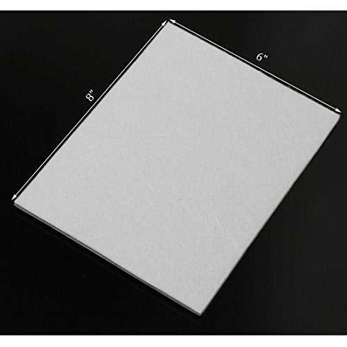 8-Pack Furniture Felt Pads 1/5" Thick Self-Stick Heavy Duty Sheets Wood Floor Protector(White) - color: White