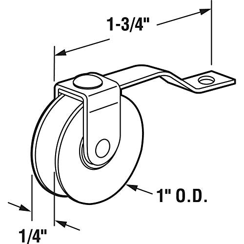 Prime-Line B 639 1 In. Screen Door Tension Spring with Roller, for Academy Doors (2 Pack) - style: steel ball bearing