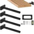 Balin Designs Invisible Floating Shelf Brackets 5 Inch, 4 Pack (3/4" Rod, 300 lbs) – Heavy Duty Hidden Shelf Hardware, Floating Mantel Bracket for Kitchen, Bathroom, Fireplace, Living Room - size: 5" Heavy Duty, style: Bracket Only