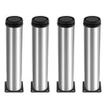4 Pack Furniture Leg Set, 2" Dia 10" H Adjustable - size: 10 Inch