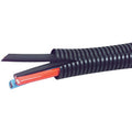 20 Feet 3/4" 19mm Split Wire Loom Conduit Polyethylene Tubing Black Color Sleeve Tube - color: 3/4" (19mm), size: 20 ft