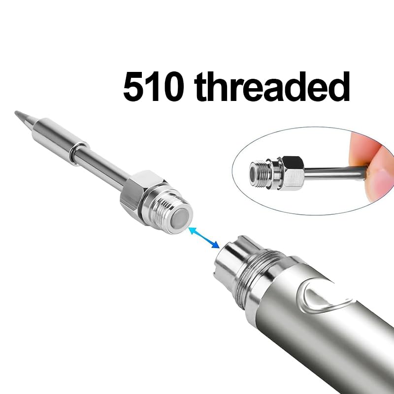 Rechargeable Thread Burner kit Digital Thread Zapper Tool Burning Pen For Beading Leather Craft Sewing Weaving And Stringing Molten Wax Carving Wooden Board Hot Stamping - color: Silvery