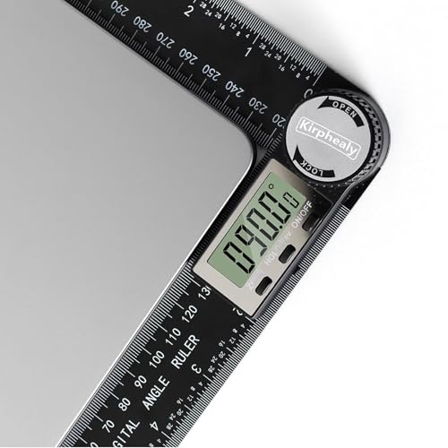 Digital Angle Finder Protractor, 7inch 200mm Measuring Tool | Professional Angle Gauge, Adjustable Angle Ruler, Quick Display, for Carpentry Construction and Home Improvement