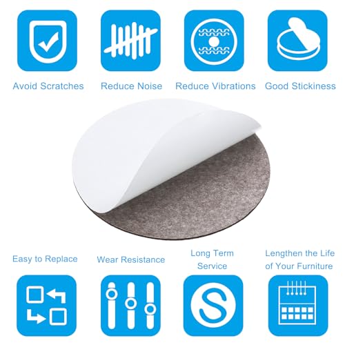 PATIKIL 6.5 Inch Diameter Lamp Base Felt, 10Pack 2mm Thickness Round Soft Adhesive Non-Slip Anti-Scratch Backed Felt for Lamp Furniture DIY Craft, Coffee - color: Coffee, size: 6.5 Inch