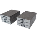 Tonmp 6 PCS 400 Grit Hand Sanding Blocks Set - Superfine Sander Sponge, Wet and Dry Dual-use Sanding Sponges, Washable and Reusable, Ideal for Wood Metal Wall Polish - style: 400 Grit