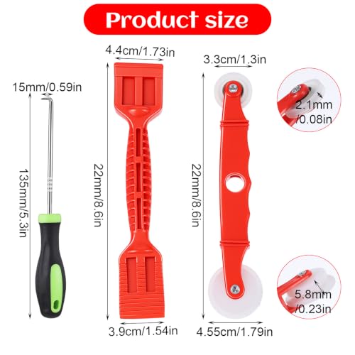 2PCS Screen Roller Tool Screen Repair Tool Rubber Edge Trim Install Tools