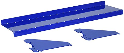 Wall Control Shelf 4in Deep Pegboard Shelf Assembly Pegboard and Slotted Tool Board - Blue - color: Blue