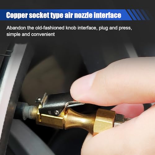 Digital Tire Pressure Gauge with Inflator - 250 PSI Heavy Duty Tire Inflator with Gauge & Quick Connect Coupler - Car Tire Air Chuck and Compressor Accessories - 0.1 Display Resolution (1 Pack)