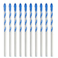 Masonry Drill Bit Set 1/8" Drilling Dia Carbide Drill Bit -10pcs - size: 1/8" Dia