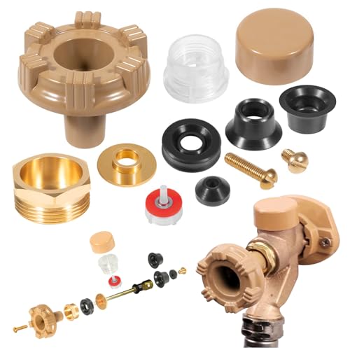 RK-17MH Outside Faucet Repair Kit Metal Handle - Replacement for Woodford Model 17 Outdoor Wall Hydrant, Frost-Free Design, EPDM Packing, 12-Piece Kit