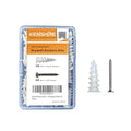 #6 Self Drilling Drywall Anchors and Screws kit 50pcs Self-Tapping Threaded Plastic Dry wall Anchors 50pcs Flat Head Stainless Steel Screws Heavy Duty up-to 75LB Hanging sheetrock