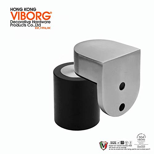 VIBORG Deluxe Solid Sus304 Stainless Steel Casting Powerful Floor Mount Mounted Magnetic Pop Up Doorstop Door Stopper Door Stop Door Catch RS-39A