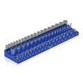 Olsa Tools Magnetic Socket Holder 3/8-Inch Drive Metric, Blue, 54 Slots - color: Blue, size: 3/8-Inch Drive, Metric