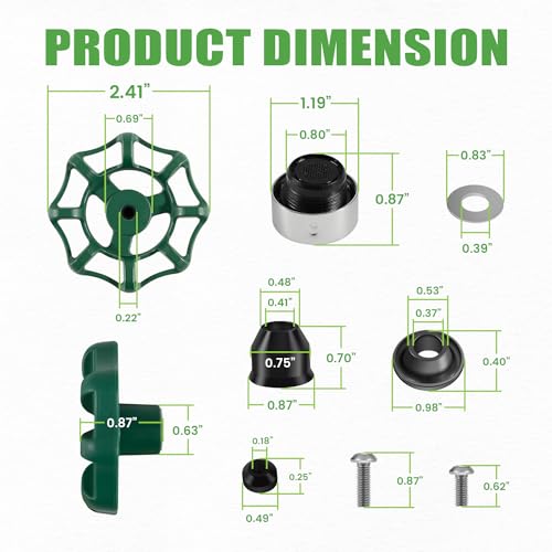 C-144KT-807 Wall Hydrant Complete Service Kit, for C-144 C-244 Series Wall Hydrants, Replace for C-144KT-807 Anti-Siphon Freezeless Faucet Repair Kit - style: C-144KT-807