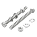 15 Sets 1/4-20x3-1/2 Bolt and Nut Set, Flat & Lock Washers Included,60PCS | 304 Stainless Steel 1/4-20 Bolt, Precision Fasteners Mechanical Assembly Equipment Repair & DIY - size: 1/4-20x3-1/2" 15sets