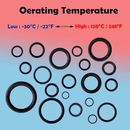 ZDBB 32 Size 1540 Pcs O Rings Assortment Kit Metric Nitrile Rubber Oring Set with 4 Pick for Automotive Faucet Pressure Washer Plumbing Air or Gas Repair OD 4mm-50mm