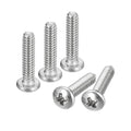 uxcell #4-40x1/2 Pan Head Machine Screws, 304 Stainless Steel 18-8 Screw, Phillips Drive, Fully Threaded, Bright Finish, Pack of 200 - size: #4-40x1/2"