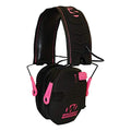Walker's Razor Slim Electronic Muff - color: Black W/Pink, size: One Size