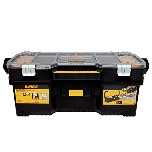 DEWALT Tote & Organizer Box With Dividers (DWST24075) Black