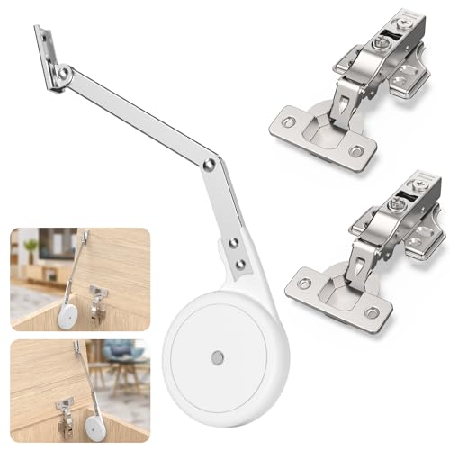 1 Pack with Hinges, Soft Close for Toy Boxes,Heavy Duty Lid Support Chest Hinges for Wooden Toy Box, Cedar, Storage Trunk & Benches, Universal Design Reversible Mounting - size: 1 Pack with Full Overlay Hinges