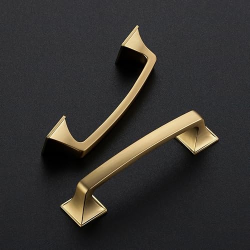 30 Pack Kitchen Cabinet Handles 3-3/4 Inch Champagne Bronze Cabinet Pulls - color: Champagne Bronze, size: 3-3/4 Inch Hole Centers