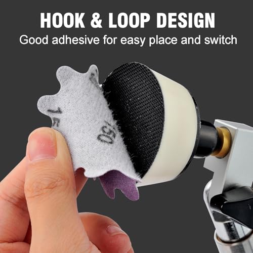 MAXMAN 2"Sanding Discs, 800 Grit Flex Edge Sandpaper, for Drill/Bowl Sander | 50Pcs Wet/Dry Sand Paper, Hook and Loop Sanding Discs, Wavy Sand Paper, for Drill Sanding Attachments, Edge Sanding Tools - style: 800 Grit