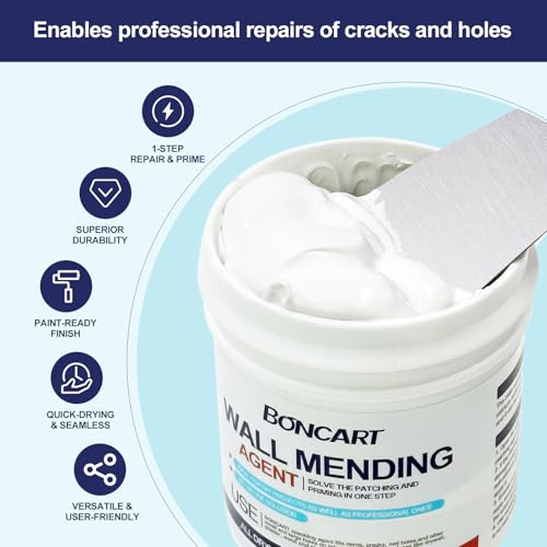 BONCART 8.6Oz Drywall Patch Repair Kit – Professional All-in-1 Tool Set