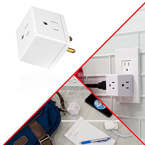 GE Outlet Extender, 3 Outlet Multi Plug Wall Power Splitter - size: 1 Pack