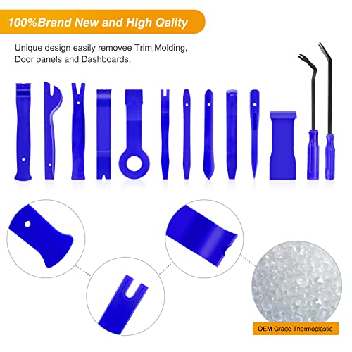 GOOACC 13PCS Nylon Trim Removal Tool Set - color: Blue, size: 13Pcs