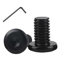 Metuja M8-1.25 x 10mm,20-Pack Black Flat Head Hex Socket Cap Screw Bolts,304 Stainless Steel,Fully Threaded M8 Bolts,Metric Fasteners for Furniture - size: M8-1.25x10mm