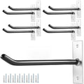 Sinoer 10 Inch Wall Mount Steel Tire Hooks, 8 Pack Black - color: 8 Pack – Black