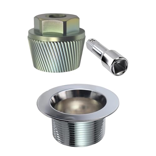 Tub Drain Removal Tool Kit with Bathtub Strainer Body 1.5 Inch Extractor - color: Gold, size: Tub Drain Kit