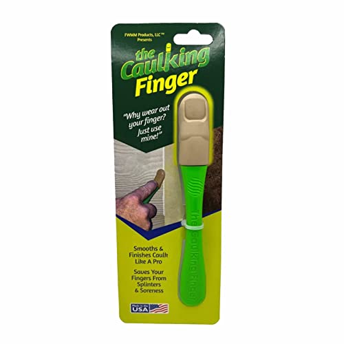 A Caulk Smoothing Tool Providing Smooth Finishing to Caulks Like a Professional. Comfort Grip, Durable and Easy to Use. Saves Your Fingers from Splinters and Soreness