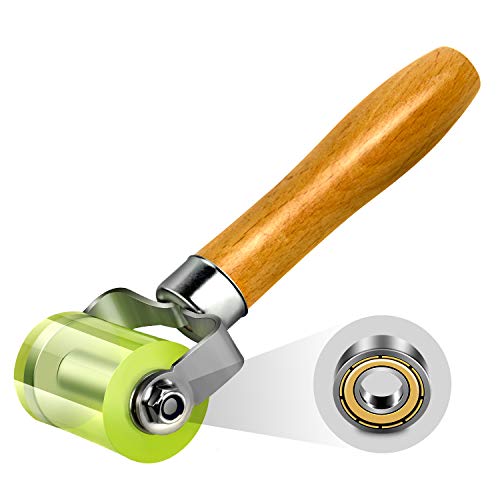 LUMITECO Bearings Equipped Automotive Car Audio Sound Deadening Application Wheel Roller, Heat Abatement Mat Wallpaper Application PU Smoothing Tool Seam Roller - size: Basic Version