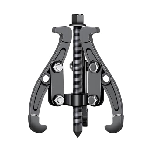 Car 3 Jaw Inner Bearing Puller, 4" Heavy Duty Pilot Bearing Gear Extractor Pulling Tool with Reversible Jaws, Automotive Gear Pulley Puller Removal Tool, Universal for Vehicles - size: 5.12"