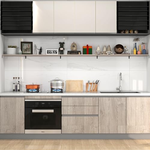 LSK 6PCS L Bracket, L 5"×H 2" Shelf Support Bracket, Max Load :42lb, Black - color: Black, size: 5x2 inch (light duty)
