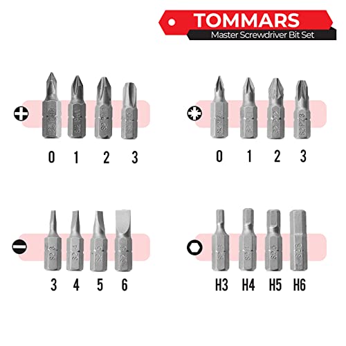 TOMMARS 102-Pc Screwdriver Bit Set - style: 102 Pc Screwdriver Bits Set