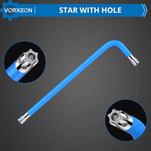 9-Piece Star Torx Wrench Set T10 to T50 - size: 9PCS Blue Star Wrench Set